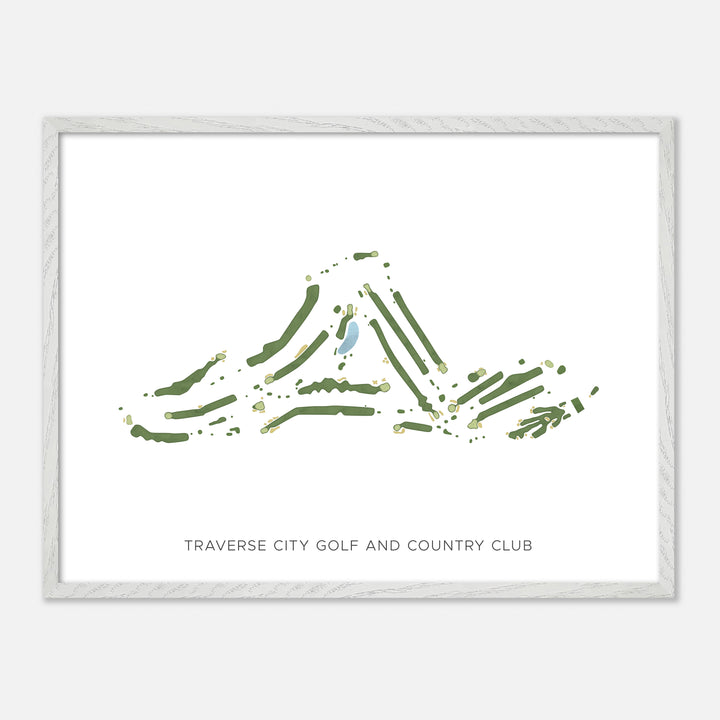 Print of Traverse City Golf And Country Club Modern Map
