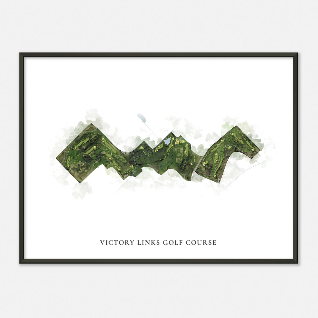 Print of Victory Links Golf Course Classic Map