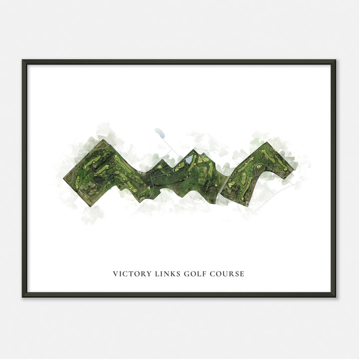 Print of Victory Links Golf Course Classic Map