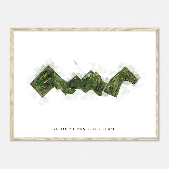 Print of Victory Links Golf Course Classic Map