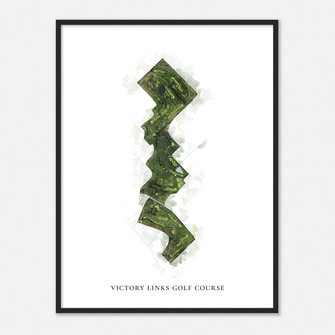 Print of Victory Links Golf Course Classic Map