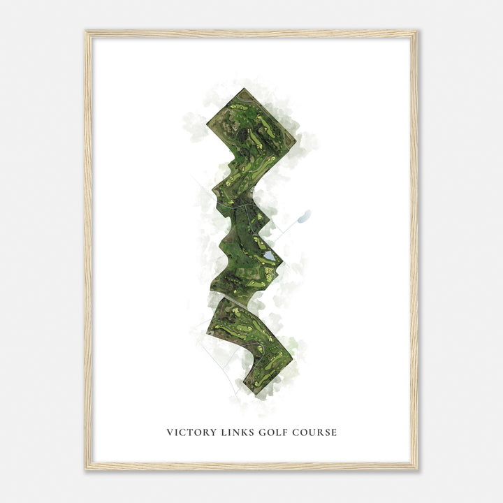 Print of Victory Links Golf Course Classic Map