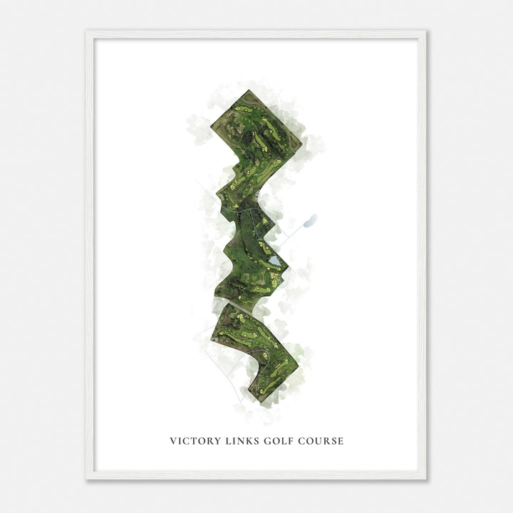 Print of Victory Links Golf Course Classic Map