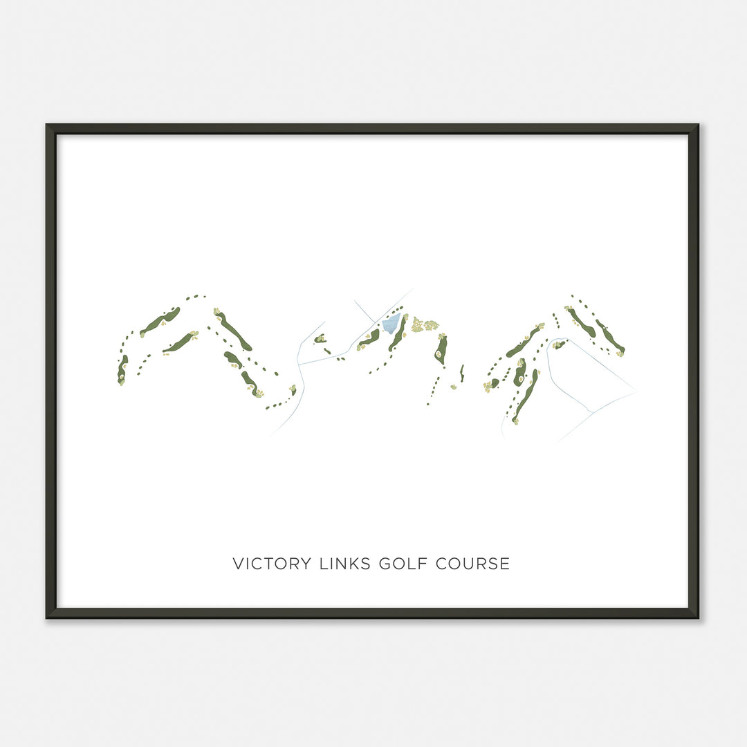 Print of Victory Links Golf Course Modern Map