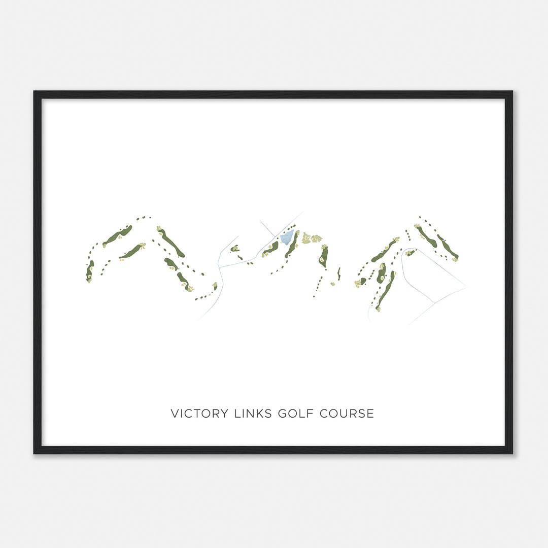 Print of Victory Links Golf Course Modern Map