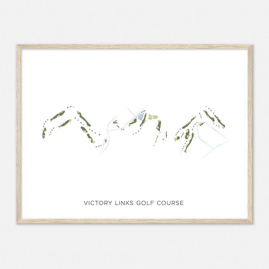 Print of Victory Links Golf Course Modern Map