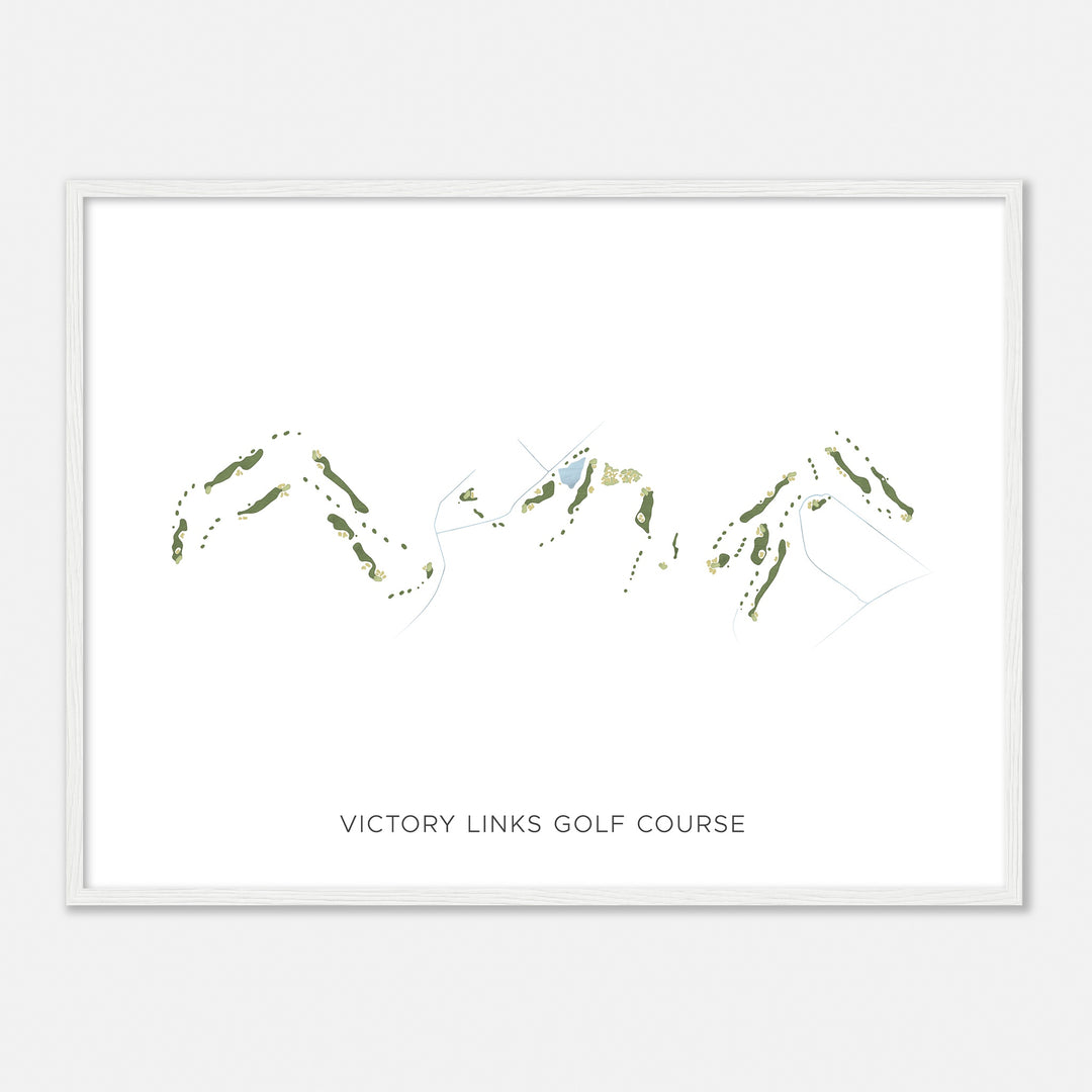 Print of Victory Links Golf Course Modern Map