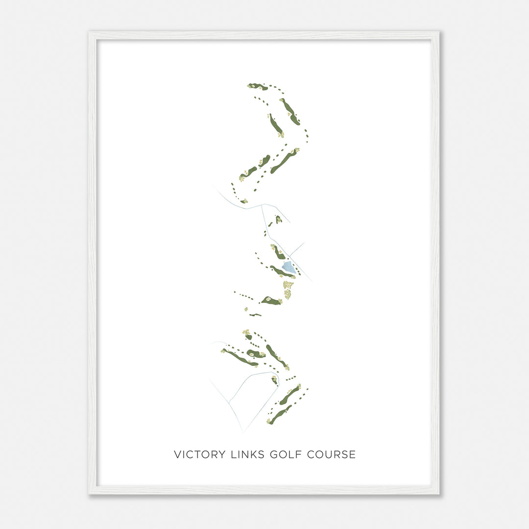 Print of Victory Links Golf Course Modern Map