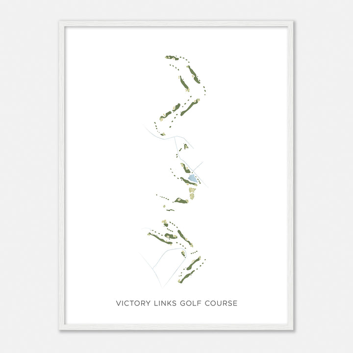 Print of Victory Links Golf Course Modern Map