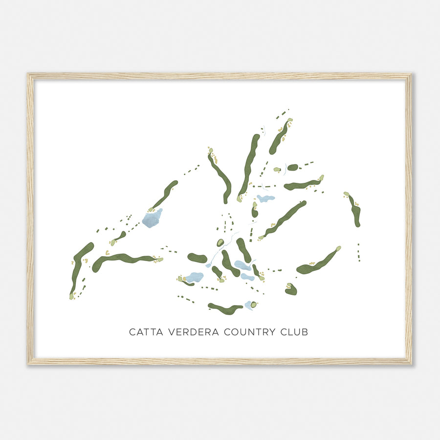 Print of Catta Verdera Country Club Modern Map