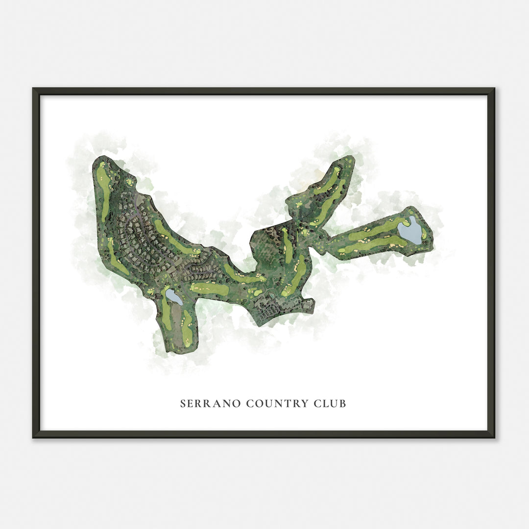 Print of Serrano Country Club Classic Map
