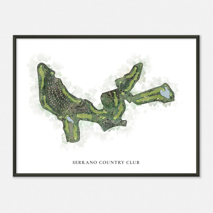 Print of Serrano Country Club Classic Map