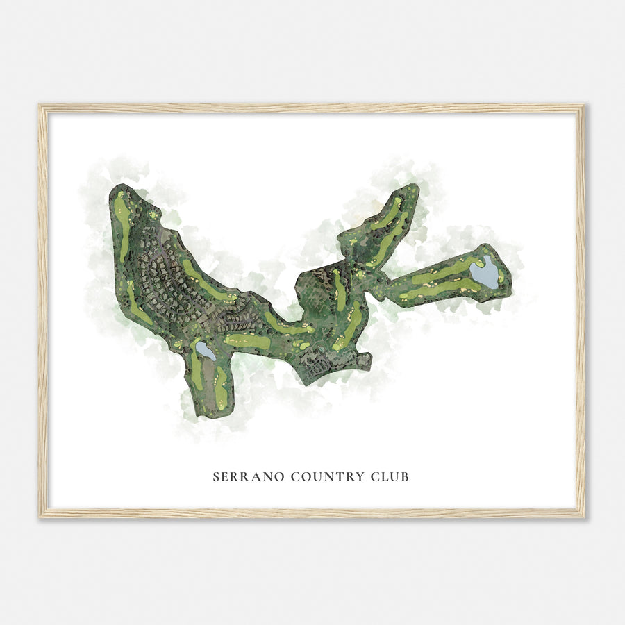 Print of Serrano Country Club Classic Map
