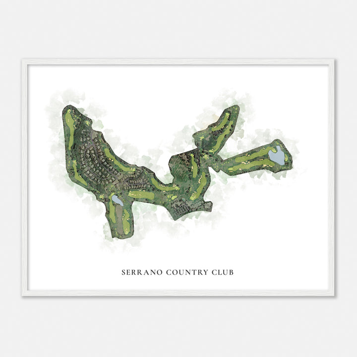 Print of Serrano Country Club Classic Map