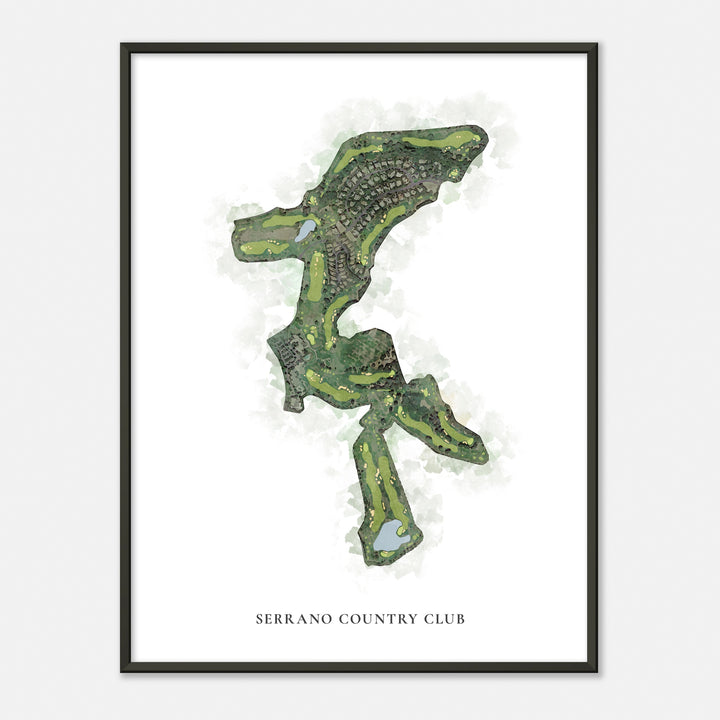 Print of Serrano Country Club Classic Map
