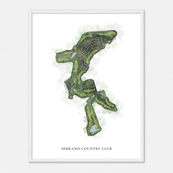 Print of Serrano Country Club Classic Map