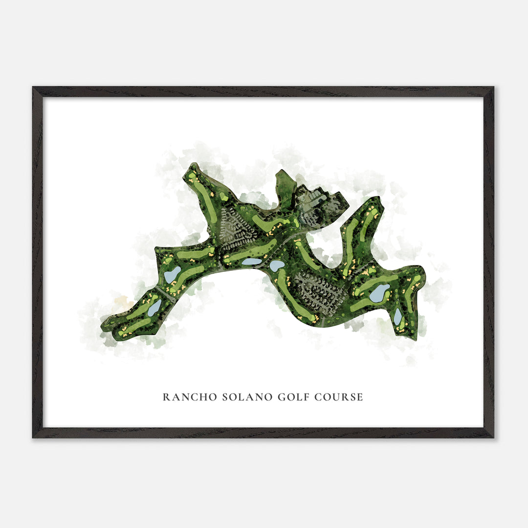 Print of Rancho Solano Golf Course Classic Map