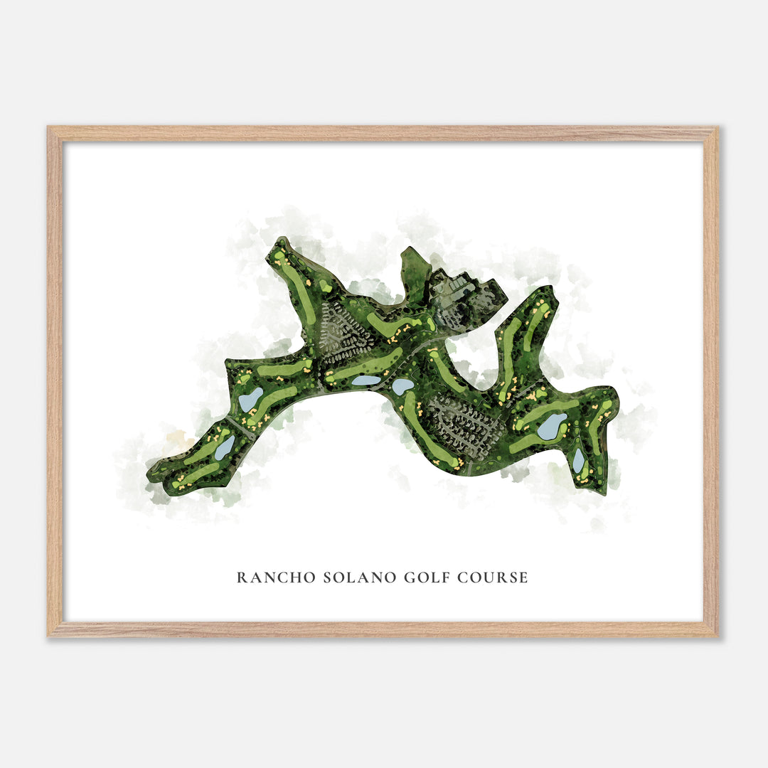 Print of Rancho Solano Golf Course Classic Map