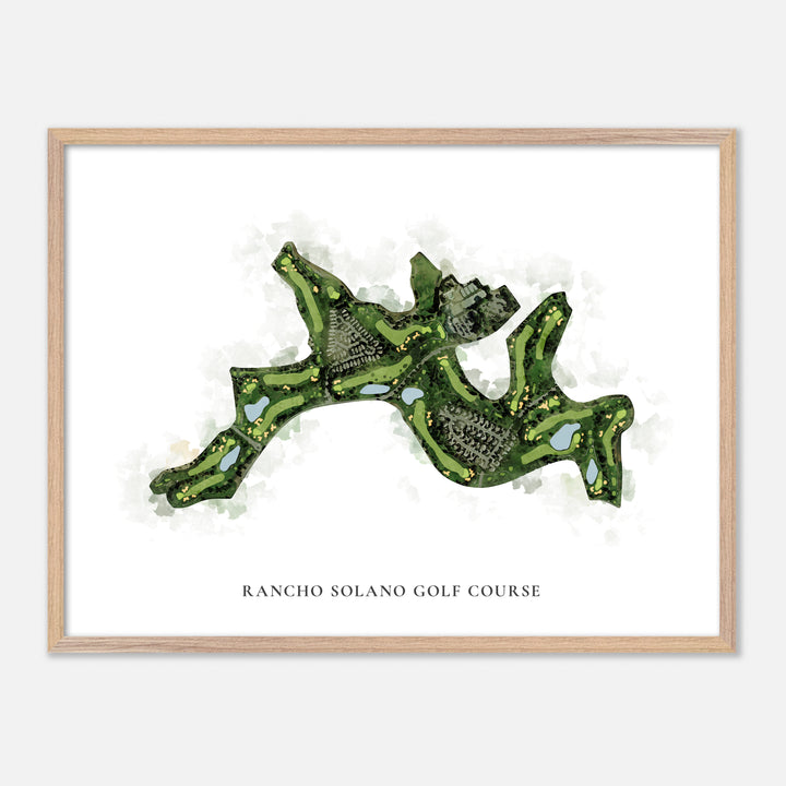 Print of Rancho Solano Golf Course Classic Map