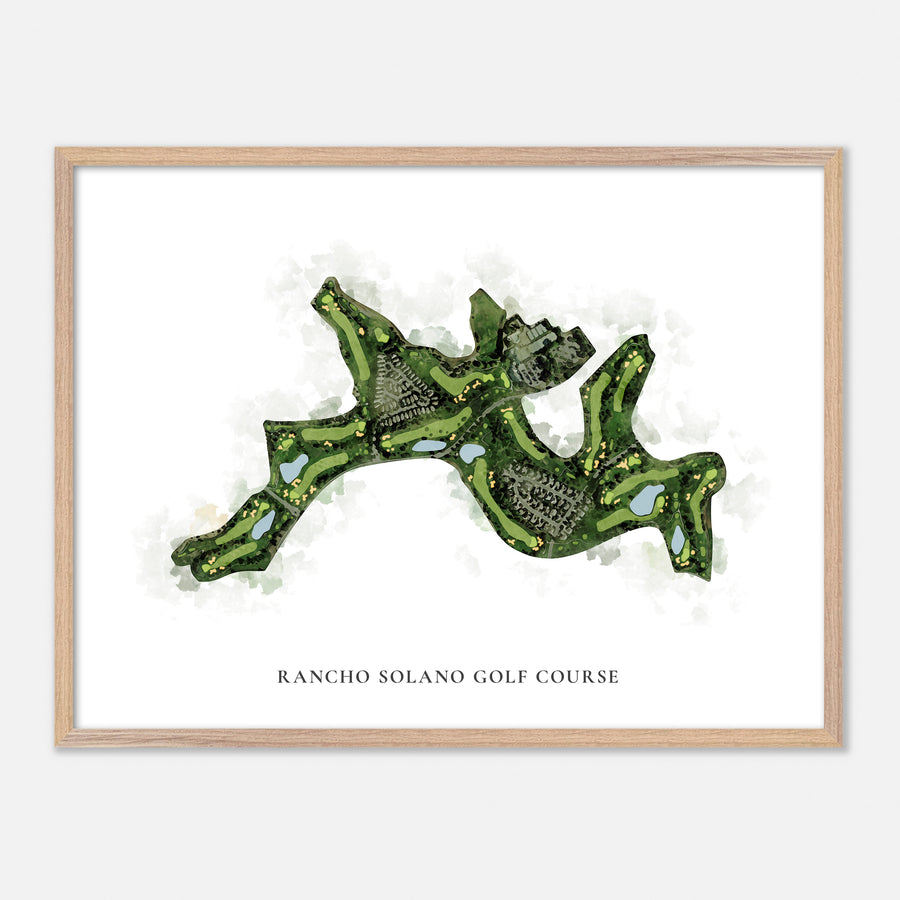 Print of Rancho Solano Golf Course Classic Map
