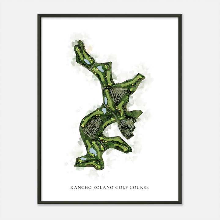 Print of Rancho Solano Golf Course Classic Map