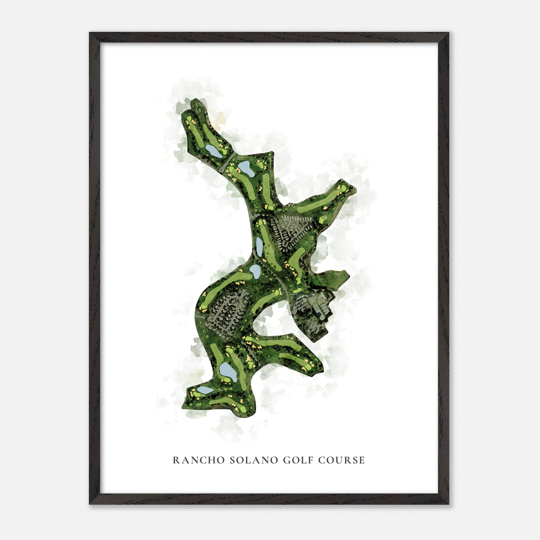 Print of Rancho Solano Golf Course Classic Map