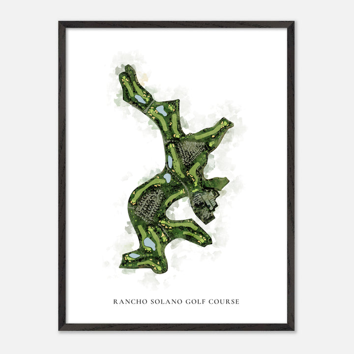 Print of Rancho Solano Golf Course Classic Map
