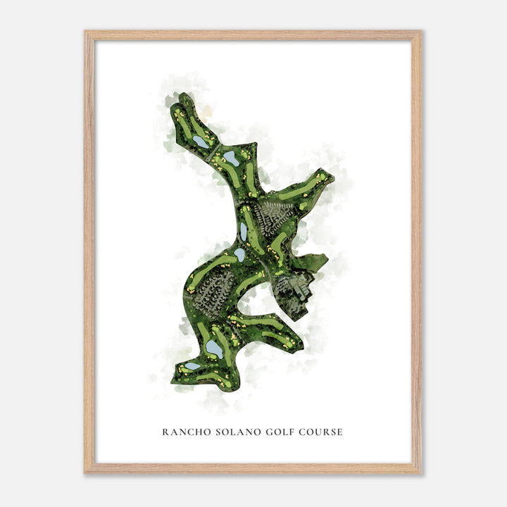 Print of Rancho Solano Golf Course Classic Map