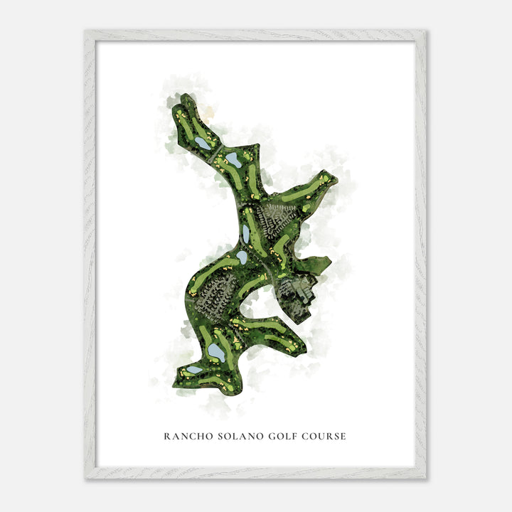 Print of Rancho Solano Golf Course Classic Map