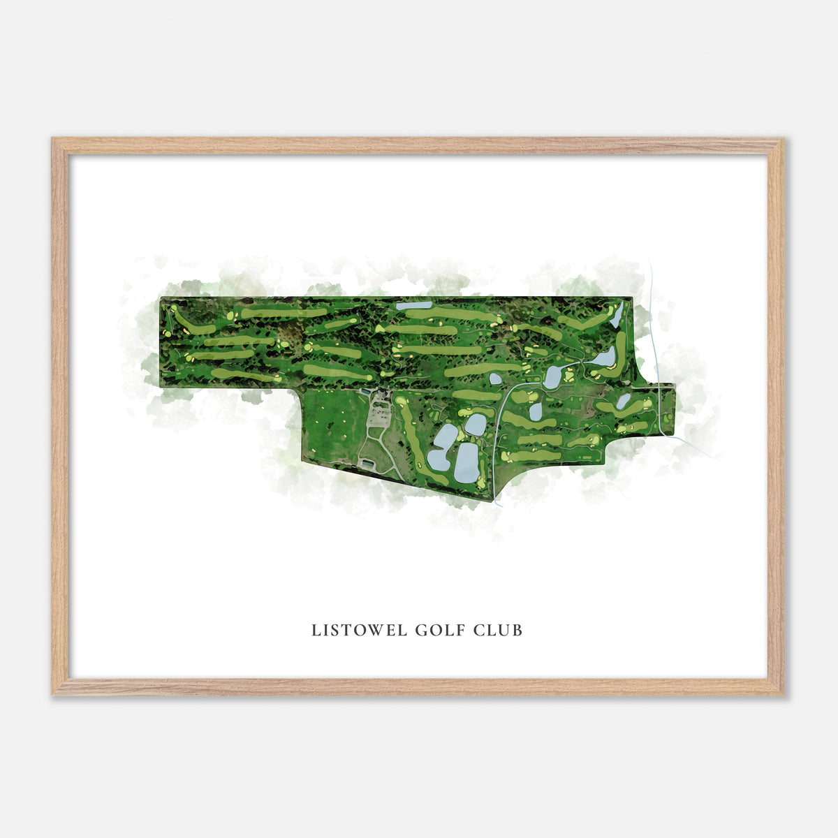Print of Listowel Golf Club Classic Map