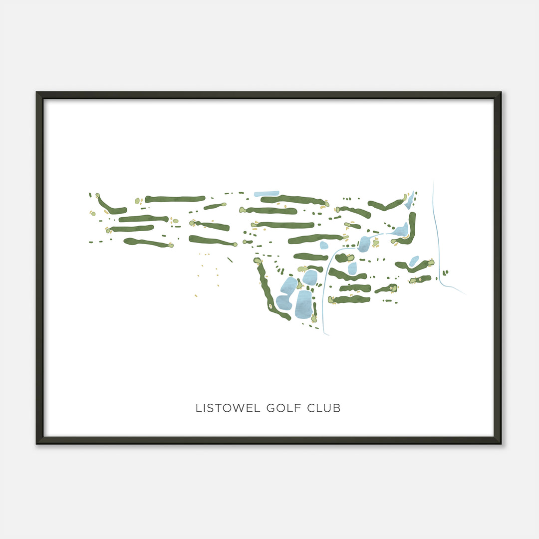 Print of Listowel Golf Club Modern Map