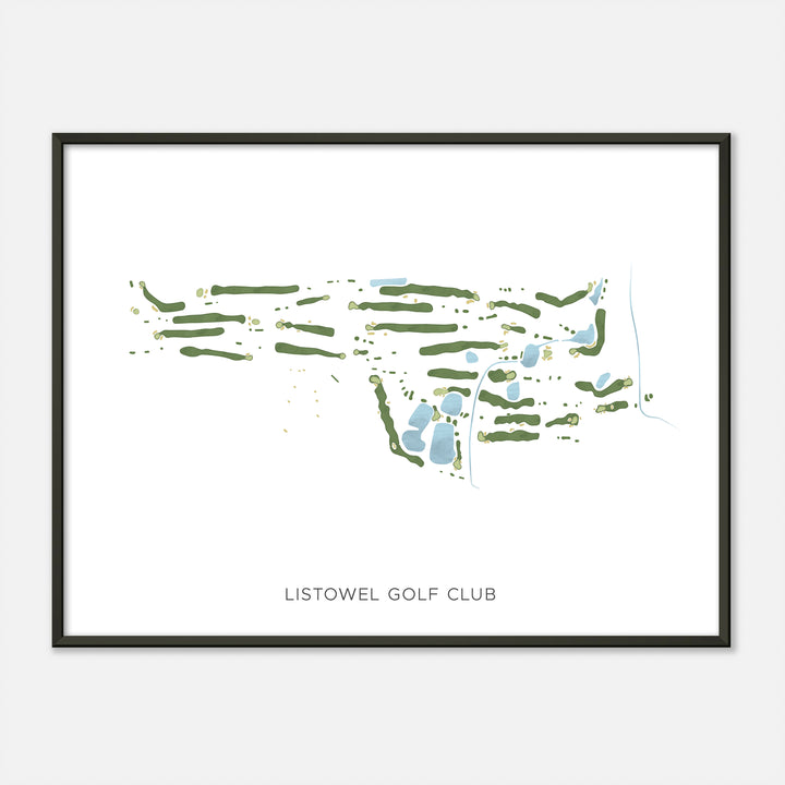 Print of Listowel Golf Club Modern Map