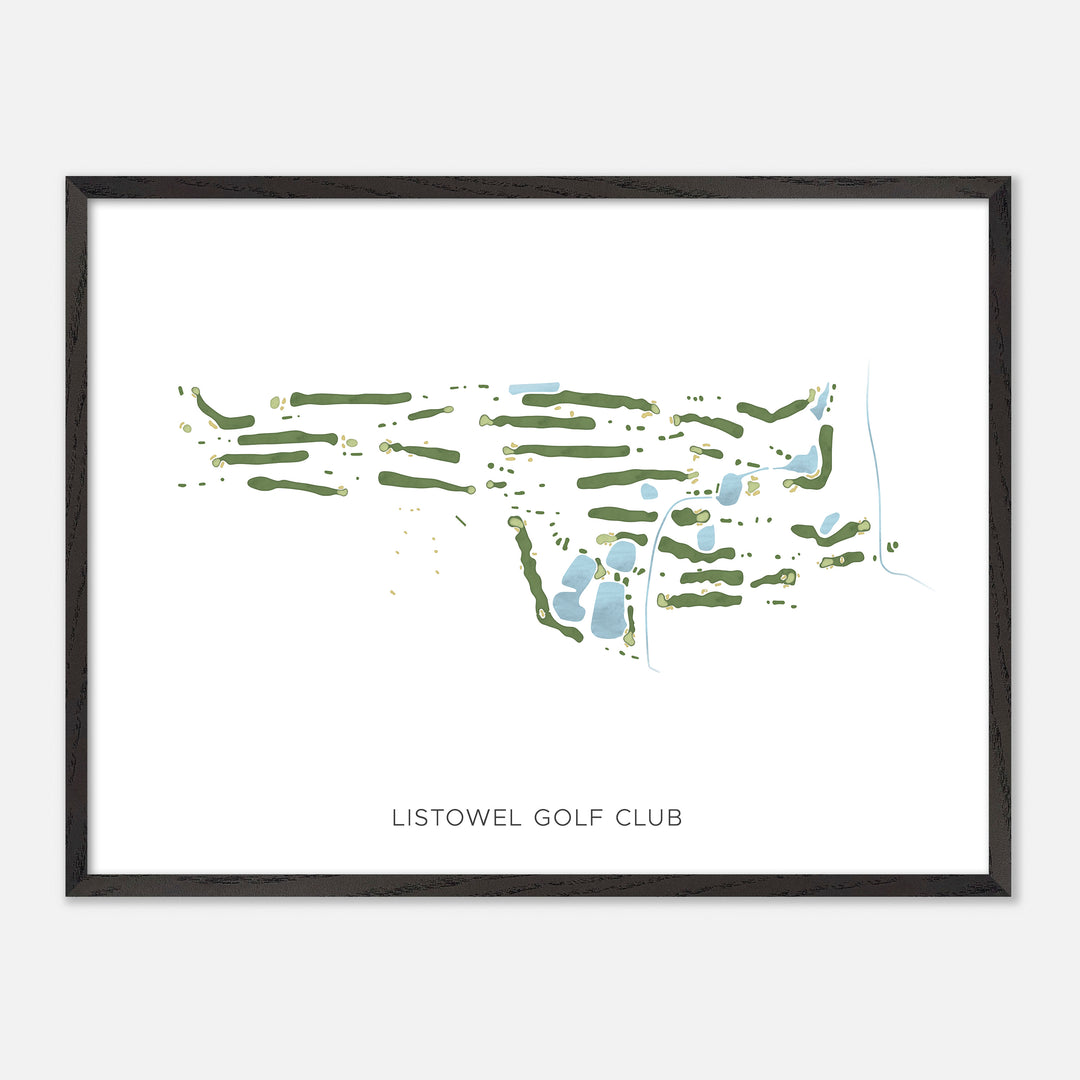 Print of Listowel Golf Club Modern Map