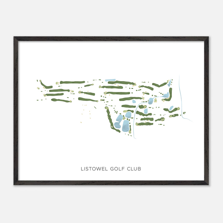 Print of Listowel Golf Club Modern Map