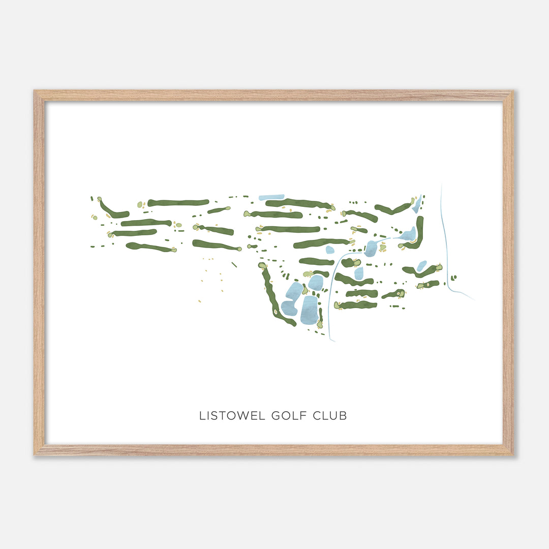Print of Listowel Golf Club Modern Map