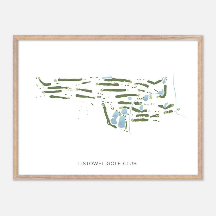 Print of Listowel Golf Club Modern Map