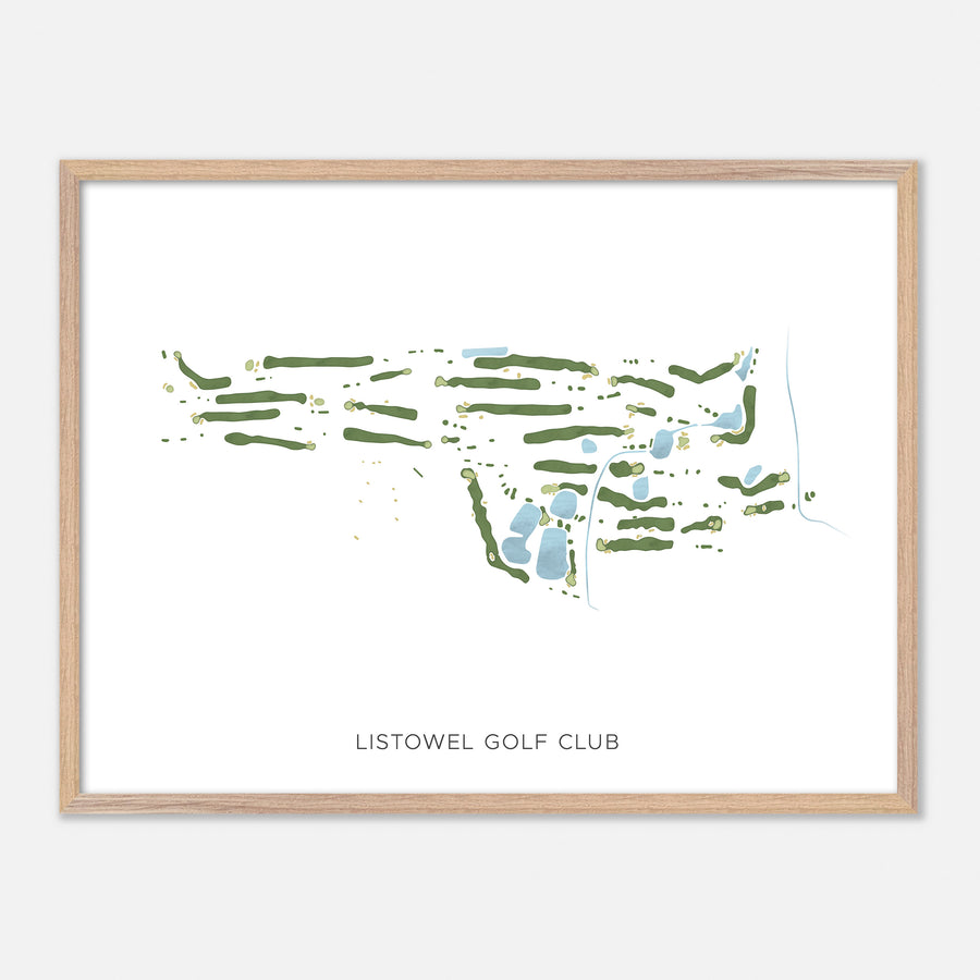 Print of Listowel Golf Club Modern Map