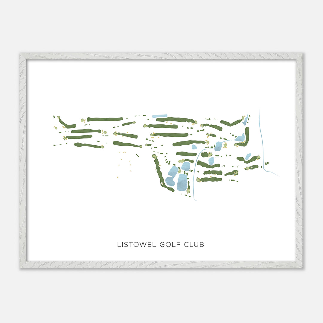 Print of Listowel Golf Club Modern Map