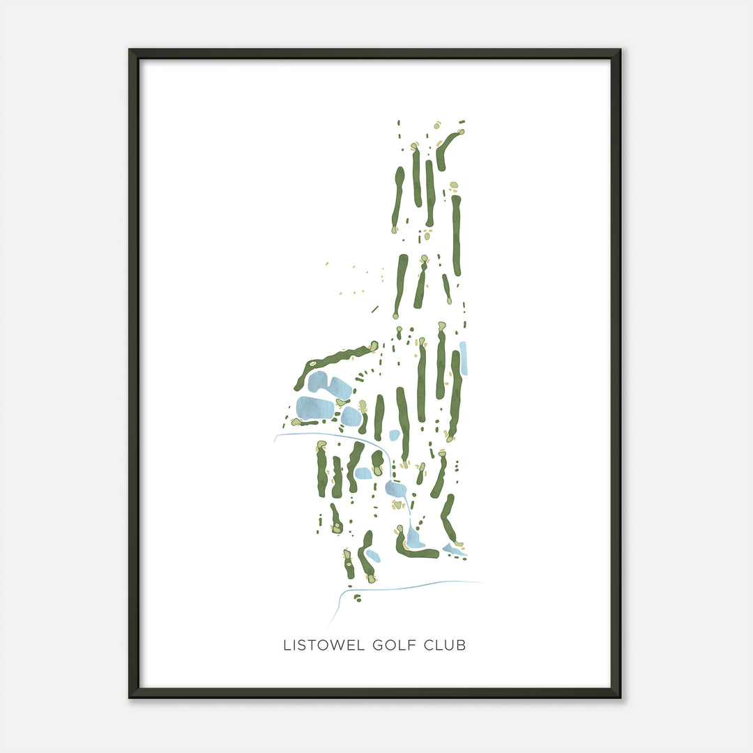 Print of Listowel Golf Club Modern Map