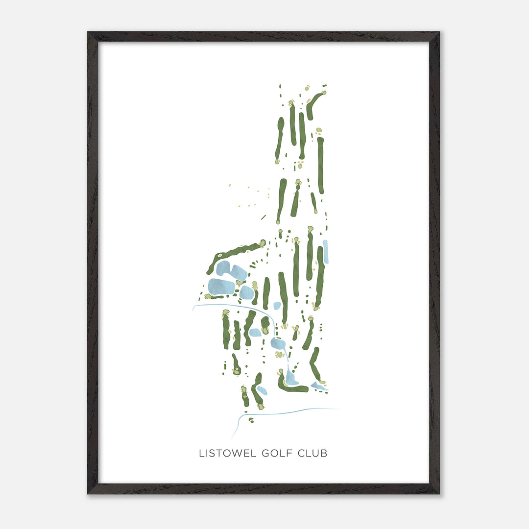 Print of Listowel Golf Club Modern Map