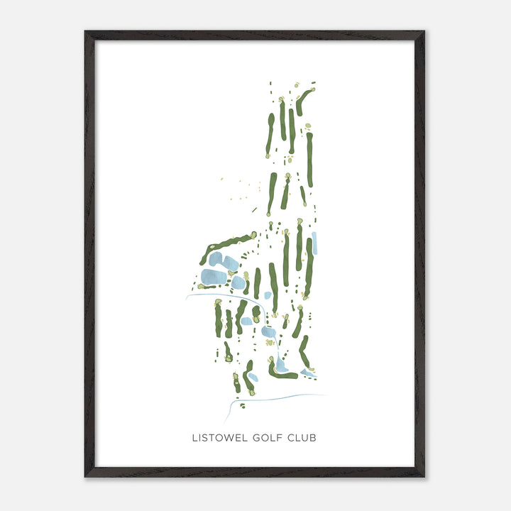Print of Listowel Golf Club Modern Map