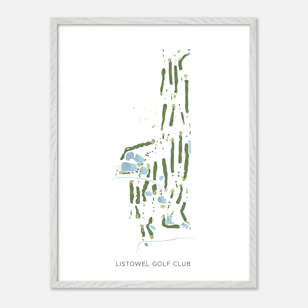 Print of Listowel Golf Club Modern Map