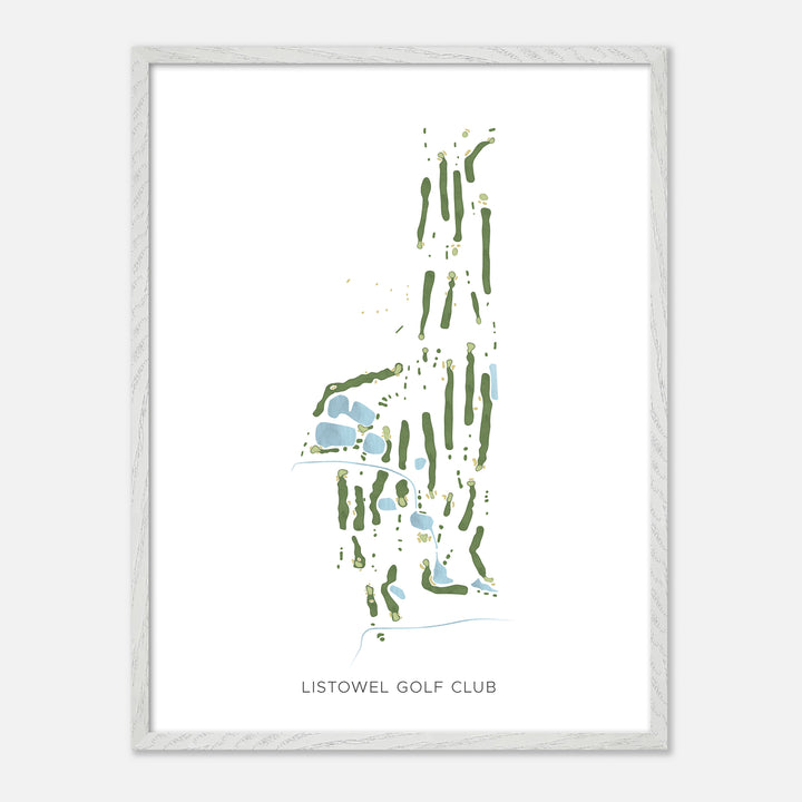 Print of Listowel Golf Club Modern Map