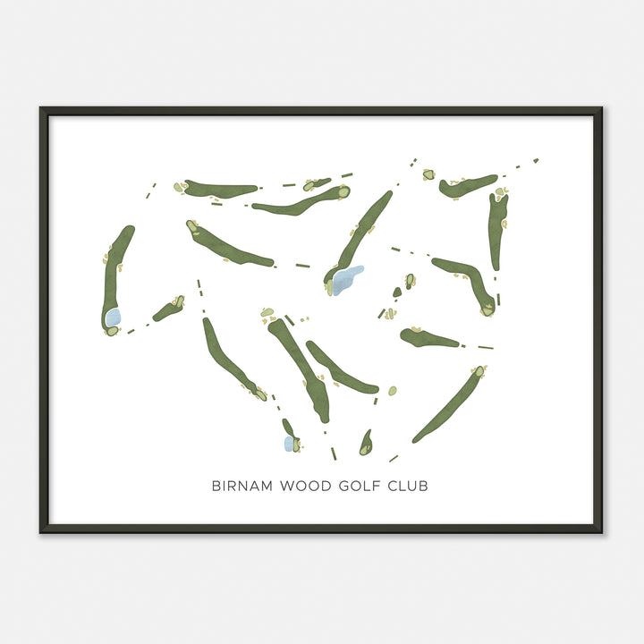 Print of Birnam Wood Golf Club Modern Map