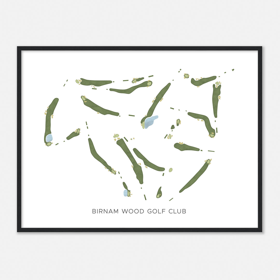 Print of Birnam Wood Golf Club Modern Map