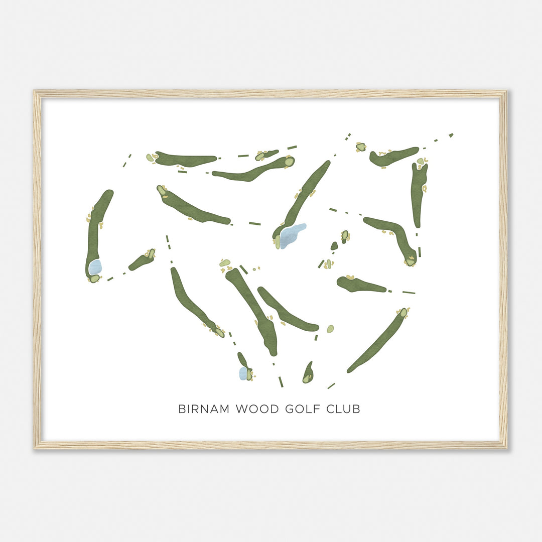 Print of Birnam Wood Golf Club Modern Map