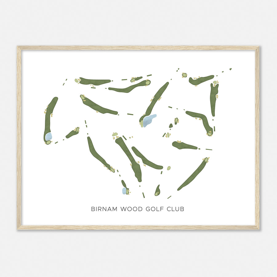 Print of Birnam Wood Golf Club Modern Map