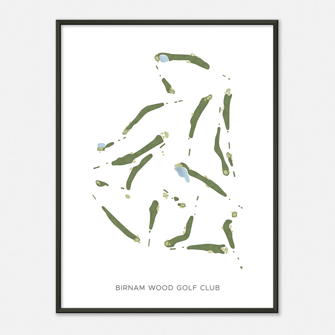 Print of Birnam Wood Golf Club Modern Map
