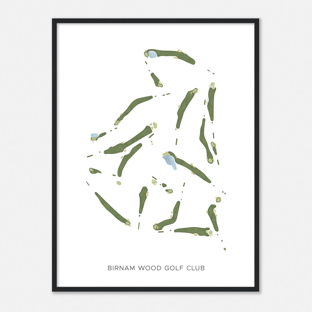 Print of Birnam Wood Golf Club Modern Map