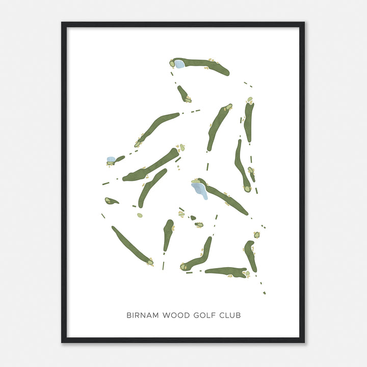 Print of Birnam Wood Golf Club Modern Map